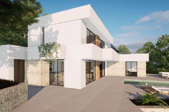Villa in Moraira(Pla del Mar) zu verkaufen, Living area 340 m², Baujahr 2023, Klimaanlage, Plot 1070 m², 4 Schlafzimmer, 4 Badezimmer, Pool, ref.: BI-MT.H-787-3