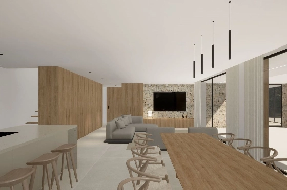 Villa in Moraira(Pla del Mar) zu verkaufen, Living area 340 m², Baujahr 2023, Klimaanlage, Plot 1070 m², 4 Schlafzimmer, 4 Badezimmer, Pool, ref.: BI-MT.H-787-8