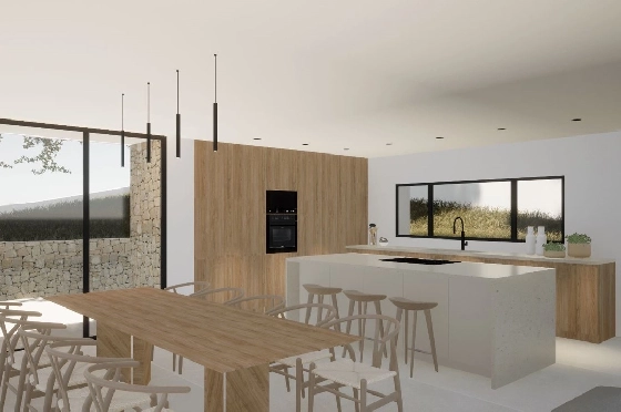Villa in Moraira(Pla del Mar) zu verkaufen, Living area 340 m², Baujahr 2023, Klimaanlage, Plot 1070 m², 4 Schlafzimmer, 4 Badezimmer, Pool, ref.: BI-MT.H-787-9