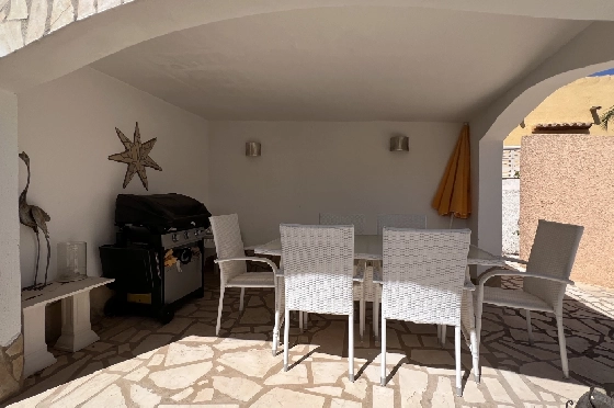 Villa in Els Poblets zur Ferienvermietung, Living area 125 m², Baujahr 2003, + KLIMA, Klimaanlage, Plot 400 m², 2 Schlafzimmer, 2 Badezimmer, Pool, ref.: T-1123-25