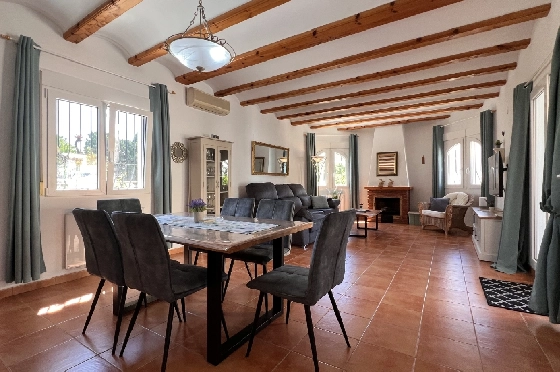 Villa in Els Poblets zur Ferienvermietung, Living area 125 m², Baujahr 2003, + KLIMA, Klimaanlage, Plot 400 m², 2 Schlafzimmer, 2 Badezimmer, Pool, ref.: T-1123-3