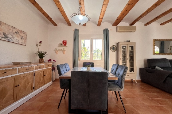 Villa in Els Poblets zur Ferienvermietung, Living area 125 m², Baujahr 2003, + KLIMA, Klimaanlage, Plot 400 m², 2 Schlafzimmer, 2 Badezimmer, Pool, ref.: T-1123-5