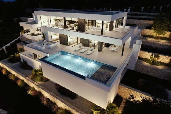 Villa in Cumbre del Sol zu verkaufen, Living area 830 m², Plot 1877 m², 1 Schlafzimmer, 5 Badezimmer, Pool, ref.: BS-83710403-1