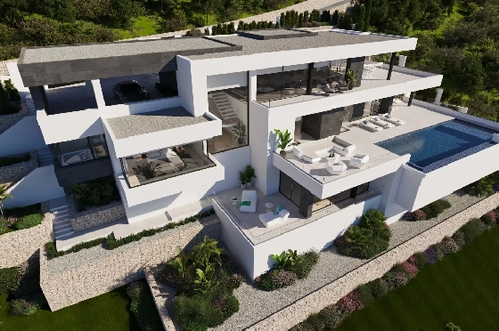 Villa in Cumbre del Sol zu verkaufen, Living area 830 m², Plot 1877 m², 1 Schlafzimmer, 5 Badezimmer, Pool, ref.: BS-83710403-4