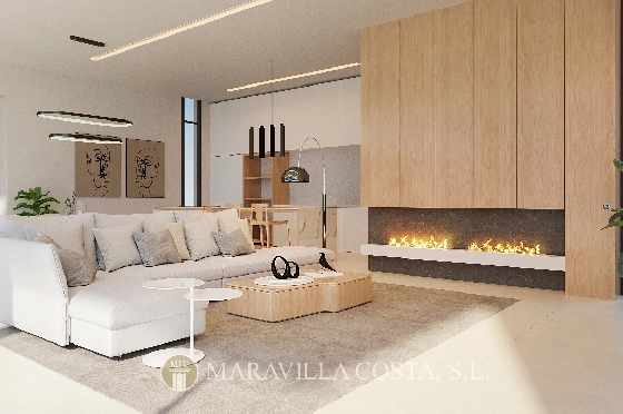 Villa in Moraira zu verkaufen, Living area 261 m², Baujahr 2023, + Fussbodenheizung, Klimaanlage, Plot 939 m², 4 Schlafzimmer, 4 Badezimmer, Pool, ref.: MV-2499-3