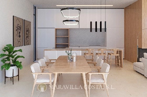 Villa in Moraira zu verkaufen, Living area 261 m², Baujahr 2023, + Fussbodenheizung, Klimaanlage, Plot 939 m², 4 Schlafzimmer, 4 Badezimmer, Pool, ref.: MV-2499-4