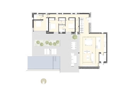 Villa in Moraira zu verkaufen, Living area 261 m², Baujahr 2023, + Fussbodenheizung, Klimaanlage, Plot 939 m², 4 Schlafzimmer, 4 Badezimmer, Pool, ref.: MV-2499-7