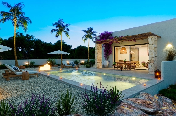 Villa in Denia(Marquesa 4) zu verkaufen, Living area 120 m², Baujahr 2025, Zustand neuwertig, + Zentralheizung, Klimaanlage, Plot 1085 m², 3 Schlafzimmer, 2 Badezimmer, Pool, ref.: UM-UV-HEBE-10
