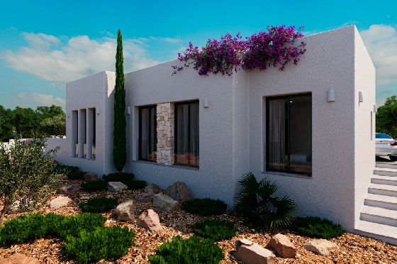 Villa in Denia(Marquesa 4) zu verkaufen, Living area 120 m², Baujahr 2025, Zustand neuwertig, + Zentralheizung, Klimaanlage, Plot 1085 m², 3 Schlafzimmer, 2 Badezimmer, Pool, ref.: UM-UV-HEBE-5