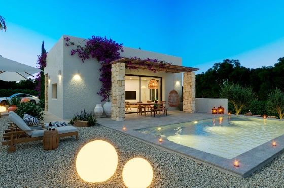Villa in Denia(Marquesa 4) zu verkaufen, Living area 120 m², Baujahr 2025, Zustand neuwertig, + Zentralheizung, Klimaanlage, Plot 1085 m², 3 Schlafzimmer, 2 Badezimmer, Pool, ref.: UM-UV-HEBE-9