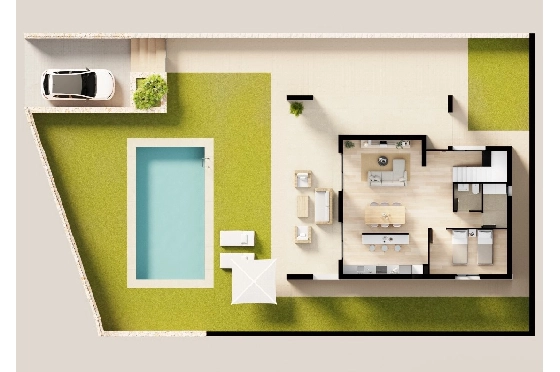 Villa in Finestrat(Balcon de Finestrat) zu verkaufen, Living area 157 m², Plot 489 m², 4 Schlafzimmer, 3 Badezimmer, Pool, ref.: TW-BREEZE-75-11