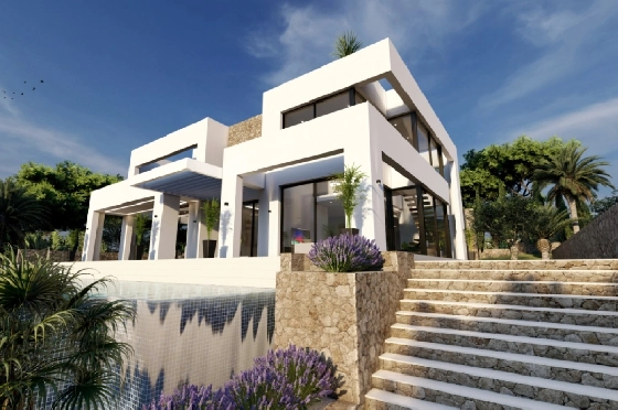 Villa in Benissa(La Fustera) zu verkaufen, Living area 615 m², Baujahr 2023, Klimaanlage, Plot 1347 m², 4 Schlafzimmer, 3 Badezimmer, Pool, ref.: BI-BE.H-902-1