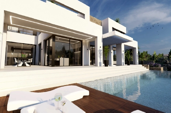 Villa in Benissa(La Fustera) zu verkaufen, Living area 615 m², Baujahr 2023, Klimaanlage, Plot 1347 m², 4 Schlafzimmer, 3 Badezimmer, Pool, ref.: BI-BE.H-902-11
