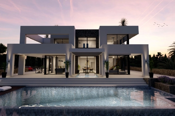 Villa in Benissa(La Fustera) zu verkaufen, Living area 615 m², Baujahr 2023, Klimaanlage, Plot 1347 m², 4 Schlafzimmer, 3 Badezimmer, Pool, ref.: BI-BE.H-902-17