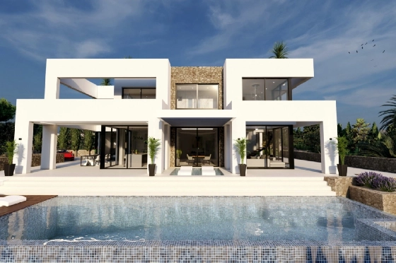 Villa in Benissa(La Fustera) zu verkaufen, Living area 615 m², Baujahr 2023, Klimaanlage, Plot 1347 m², 4 Schlafzimmer, 3 Badezimmer, Pool, ref.: BI-BE.H-902-2