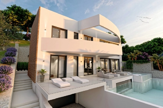 Villa in Altea zu verkaufen, Living area 540 m², Baujahr 2024, Klimaanlage, Plot 1270 m², 4 Schlafzimmer, 4 Badezimmer, Pool, ref.: BI-AL.H-031-20