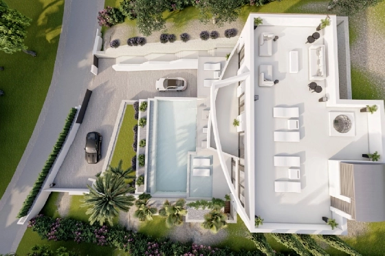 Villa in Altea zu verkaufen, Living area 540 m², Baujahr 2024, Klimaanlage, Plot 1270 m², 4 Schlafzimmer, 4 Badezimmer, Pool, ref.: BI-AL.H-031-3