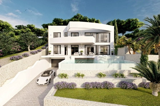 Villa in Altea zu verkaufen, Living area 540 m², Baujahr 2024, Klimaanlage, Plot 1270 m², 4 Schlafzimmer, 4 Badezimmer, Pool, ref.: BI-AL.H-031-4