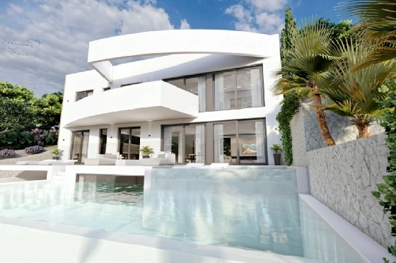 Villa in Altea zu verkaufen, Living area 540 m², Baujahr 2024, Klimaanlage, Plot 1270 m², 4 Schlafzimmer, 4 Badezimmer, Pool, ref.: BI-AL.H-031-6