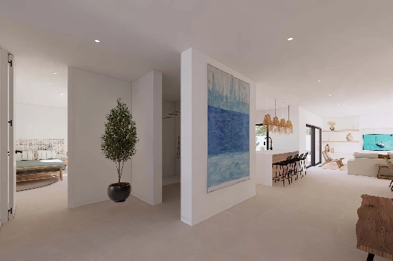 Villa in Moraira zu verkaufen, Living area 196 m², Klimaanlage, Plot 800 m², 4 Schlafzimmer, 3 Badezimmer, Pool, ref.: BI-MT.H-796-4