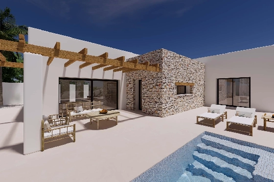 Villa in Moraira zu verkaufen, Living area 196 m², Klimaanlage, Plot 800 m², 4 Schlafzimmer, 3 Badezimmer, Pool, ref.: BI-MT.H-796-6