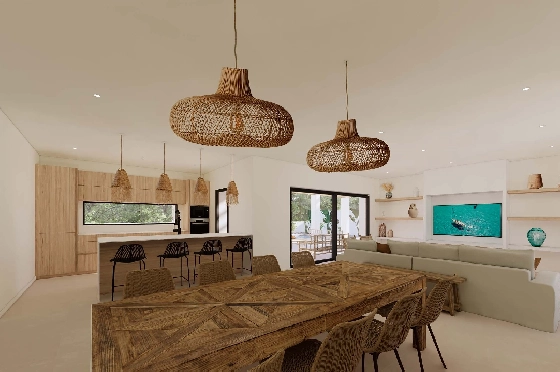 Villa in Moraira zu verkaufen, Living area 280 m², Klimaanlage, Plot 800 m², 4 Schlafzimmer, 4 Badezimmer, Pool, ref.: BI-MT.H-797-4