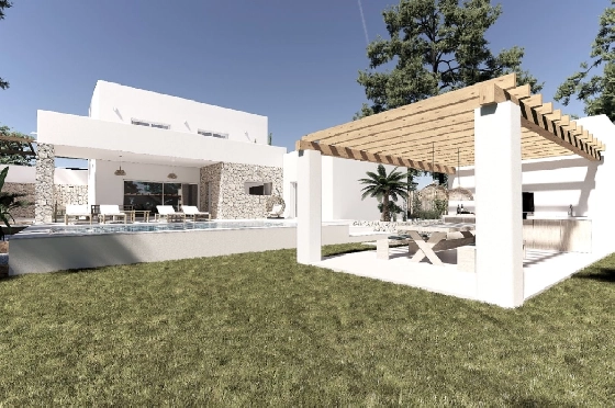 Villa in Moraira zu verkaufen, Living area 190 m², Klimaanlage, Plot 800 m², 4 Schlafzimmer, 4 Badezimmer, Pool, ref.: BI-MT.H-792-1
