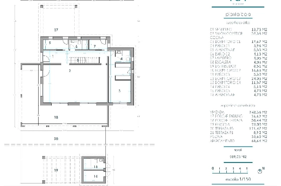 Villa in Moraira zu verkaufen, Living area 248 m², Klimaanlage, Plot 800 m², 4 Schlafzimmer, 5 Badezimmer, Pool, ref.: BI-MT.H-795-12