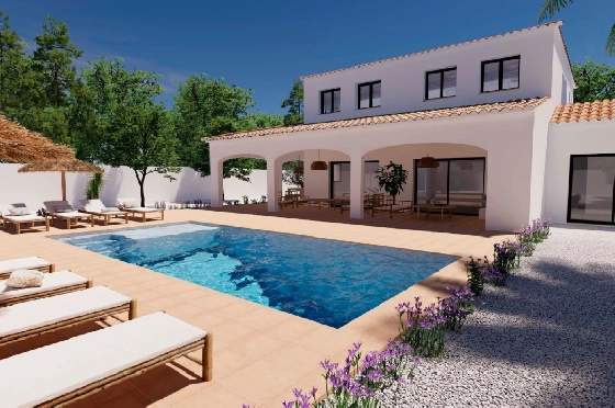 Villa in Moraira zu verkaufen, Living area 248 m², Klimaanlage, Plot 800 m², 4 Schlafzimmer, 5 Badezimmer, Pool, ref.: BI-MT.H-795-9
