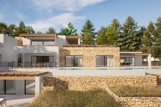 Villa in Moraira zu verkaufen, Living area 2264 m², Baujahr 2024, Klimaanlage, Plot 2896 m², 6 Schlafzimmer, 6 Badezimmer, Pool, ref.: BI-MT.H-800-4