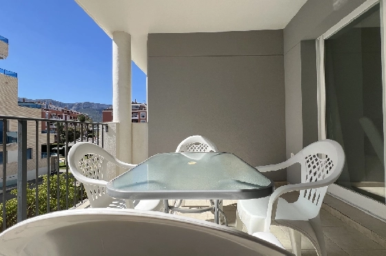 Apartment in Denia zur Ferienvermietung, Living area 86 m², Baujahr 2006, Zustand modernisiert, + Zentralheizung, Klimaanlage, Plot 46 m², 2 Schlafzimmer, 2 Badezimmer, Pool, ref.: T-0324-2