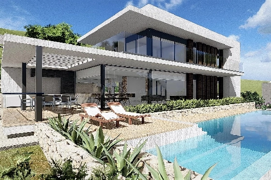 Villa in Javea zu verkaufen, Living area 329 m², Klimaanlage, 4 Schlafzimmer, 4 Badezimmer, Pool, ref.: BS-84461897-1