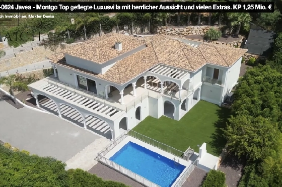 Villa in Javea(Ermita) zu verkaufen, Living area 400 m², Baujahr 2018, Zustand neuwertig, + Fussbodenheizung, Klimaanlage, Plot 1596 m², 3 Schlafzimmer, 2 Badezimmer, Pool, ref.: AS-0624-41