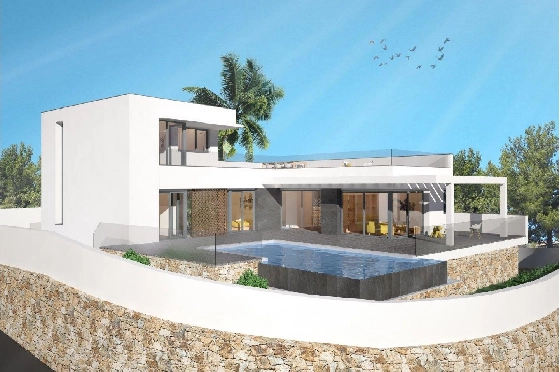 Villa in Moraira zu verkaufen, Living area 415 m², Baujahr 2016, Klimaanlage, Plot 817 m², 3 Schlafzimmer, 2 Badezimmer, Pool, ref.: AM-10898DA-10
