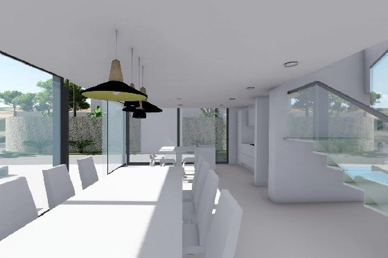 Villa in Calpe zu verkaufen, Living area 370 m², Baujahr 2019, Klimaanlage, Plot 1252 m², 4 Schlafzimmer, 4 Badezimmer, Pool, ref.: AM-11348DA-14