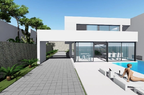 Villa in Calpe zu verkaufen, Living area 370 m², Baujahr 2019, Klimaanlage, Plot 1252 m², 4 Schlafzimmer, 4 Badezimmer, Pool, ref.: AM-11348DA-2