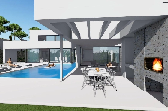 Villa in Calpe zu verkaufen, Living area 370 m², Baujahr 2019, Klimaanlage, Plot 1252 m², 4 Schlafzimmer, 4 Badezimmer, Pool, ref.: AM-11348DA-3