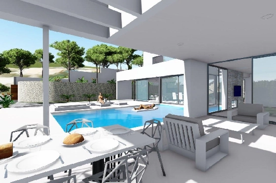 Villa in Calpe zu verkaufen, Living area 370 m², Baujahr 2019, Klimaanlage, Plot 1252 m², 4 Schlafzimmer, 4 Badezimmer, Pool, ref.: AM-11348DA-4