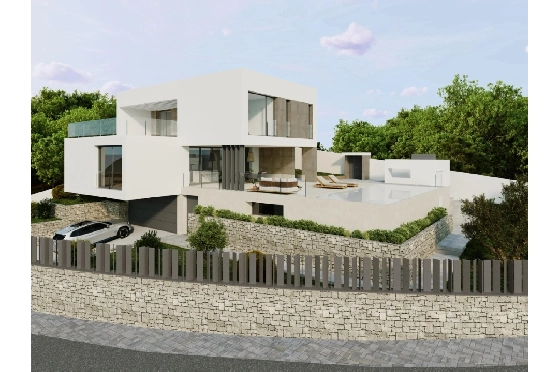 Villa in Moraira zu verkaufen, Living area 394 m², Baujahr 2020, Klimaanlage, Plot 800 m², 4 Schlafzimmer, 3 Badezimmer, Pool, ref.: AM-11509DA-27