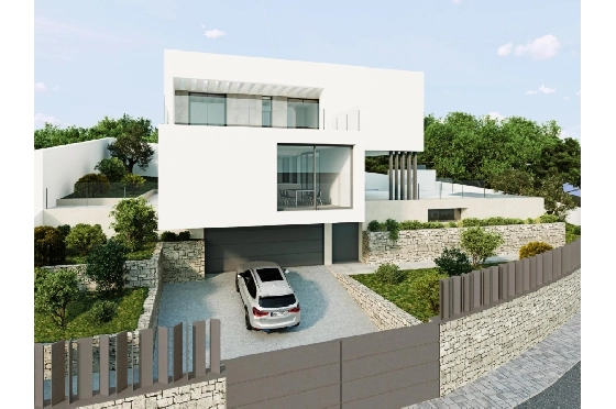 Villa in Moraira zu verkaufen, Living area 394 m², Baujahr 2020, Klimaanlage, Plot 800 m², 4 Schlafzimmer, 3 Badezimmer, Pool, ref.: AM-11509DA-28