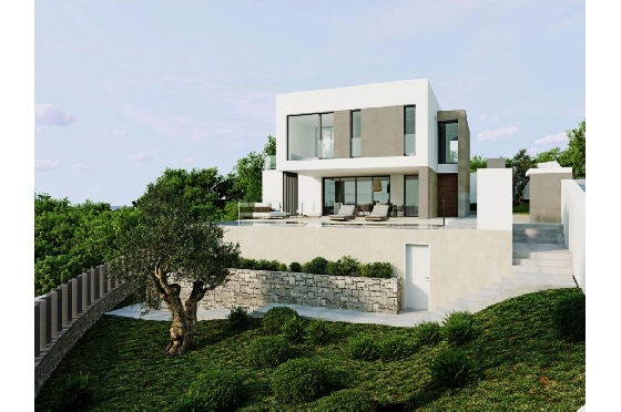 Villa in Moraira zu verkaufen, Living area 394 m², Baujahr 2020, Klimaanlage, Plot 800 m², 4 Schlafzimmer, 3 Badezimmer, Pool, ref.: AM-11509DA-29