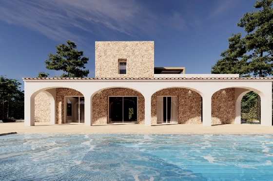 Finca in Benissa zu verkaufen, Living area 305 m², Baujahr 2024, Klimaanlage, Plot 10000 m², 3 Schlafzimmer, 3 Badezimmer, Pool, ref.: AM-12208DA-1