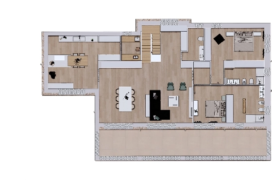 Finca in Benissa zu verkaufen, Living area 305 m², Baujahr 2024, Klimaanlage, Plot 10000 m², 3 Schlafzimmer, 3 Badezimmer, Pool, ref.: AM-12208DA-27