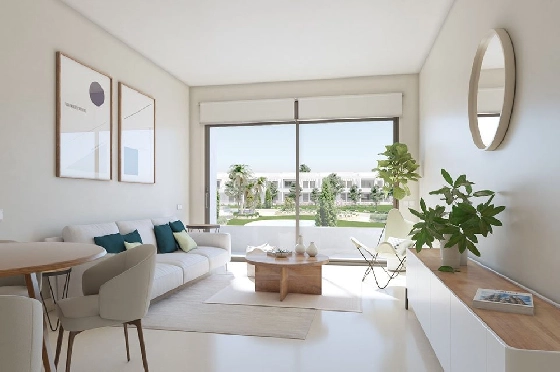 Erdgeschoss Apartment in Torrevieja zu verkaufen, Wohnfläche 90 m², Zustand Erstbezug, + fussboden, Klimaanlage, 2 Schlafzimmer, 2 Badezimmer, Pool, ref.: HA-TON-162-A01-5