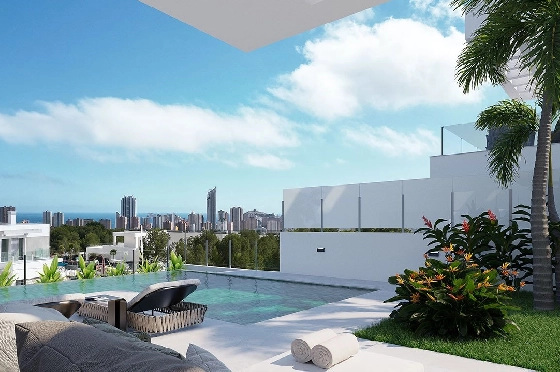 Villa in Finestrat zu verkaufen, Living area 175 m², Zustand Erstbezug, + fussboden, Klimaanlage, Plot 455 m², 3 Schlafzimmer, 3 Badezimmer, Pool, ref.: HA-FIN-106-E01-1