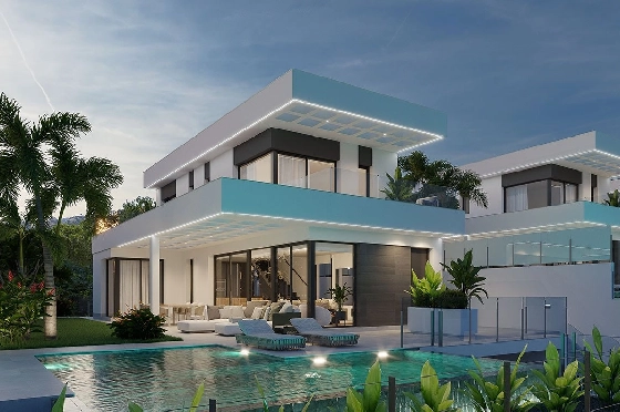 Villa in Finestrat zu verkaufen, Living area 175 m², Zustand Erstbezug, + fussboden, Klimaanlage, Plot 455 m², 3 Schlafzimmer, 3 Badezimmer, Pool, ref.: HA-FIN-106-E01-19