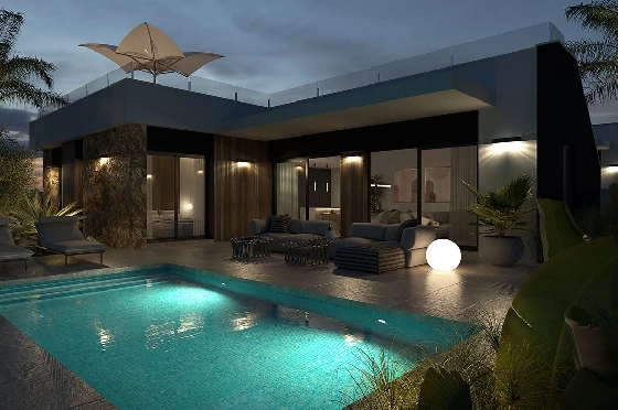 Villa in Ciudad Quesada zu verkaufen, Wohnfläche 167 m², Zustand Erstbezug, Klimaanlage, Grundstück 263 m², 3 Schlafzimmer, 2 Badezimmer, Pool, ref.: HA-CQN-121-E02-9