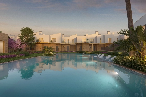 Reihenhaus in El Vergel zu verkaufen, Living area 74 m², Baujahr 2027, Klimaanlage, Plot 36 m², 2 Schlafzimmer, 2 Badezimmer, Pool, ref.: TT-AD-18-8