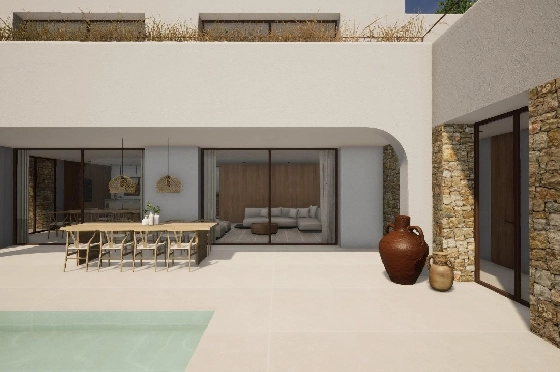 Villa in Moraira zu verkaufen, Living area 340 m², Baujahr 2024, Klimaanlage, Plot 1070 m², 4 Schlafzimmer, 4 Badezimmer, Pool, ref.: AM-12145DR-3
