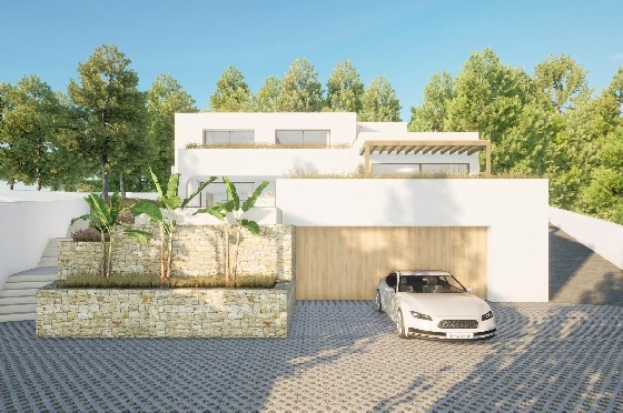 Villa in Moraira zu verkaufen, Living area 340 m², Baujahr 2024, Klimaanlage, Plot 1070 m², 4 Schlafzimmer, 4 Badezimmer, Pool, ref.: AM-12145DR-6